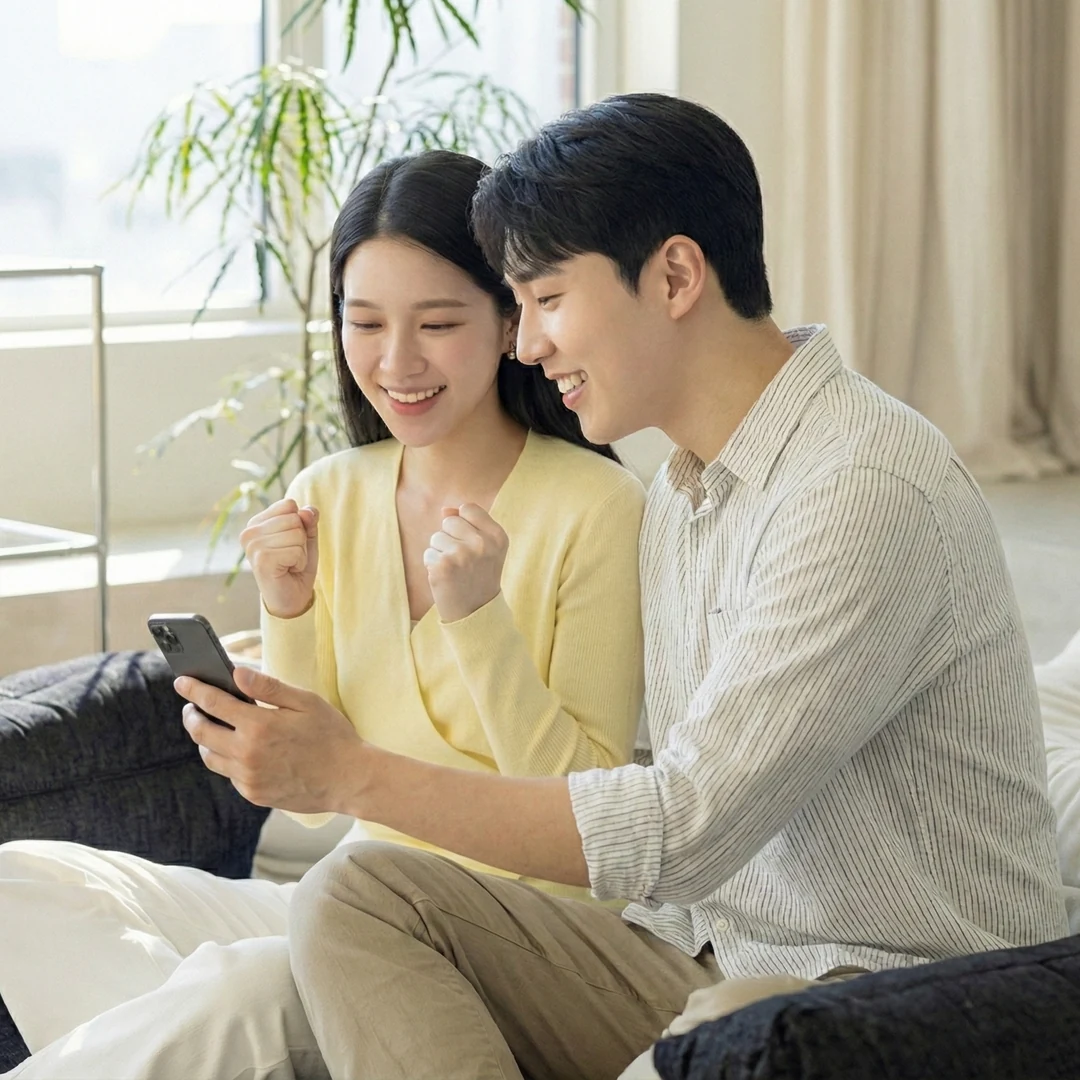 카드깡 업체 후기란 무엇인지 스마트폰으로 후기 글과 카드사 앱 알림을 나란히 놓고 보는 모습